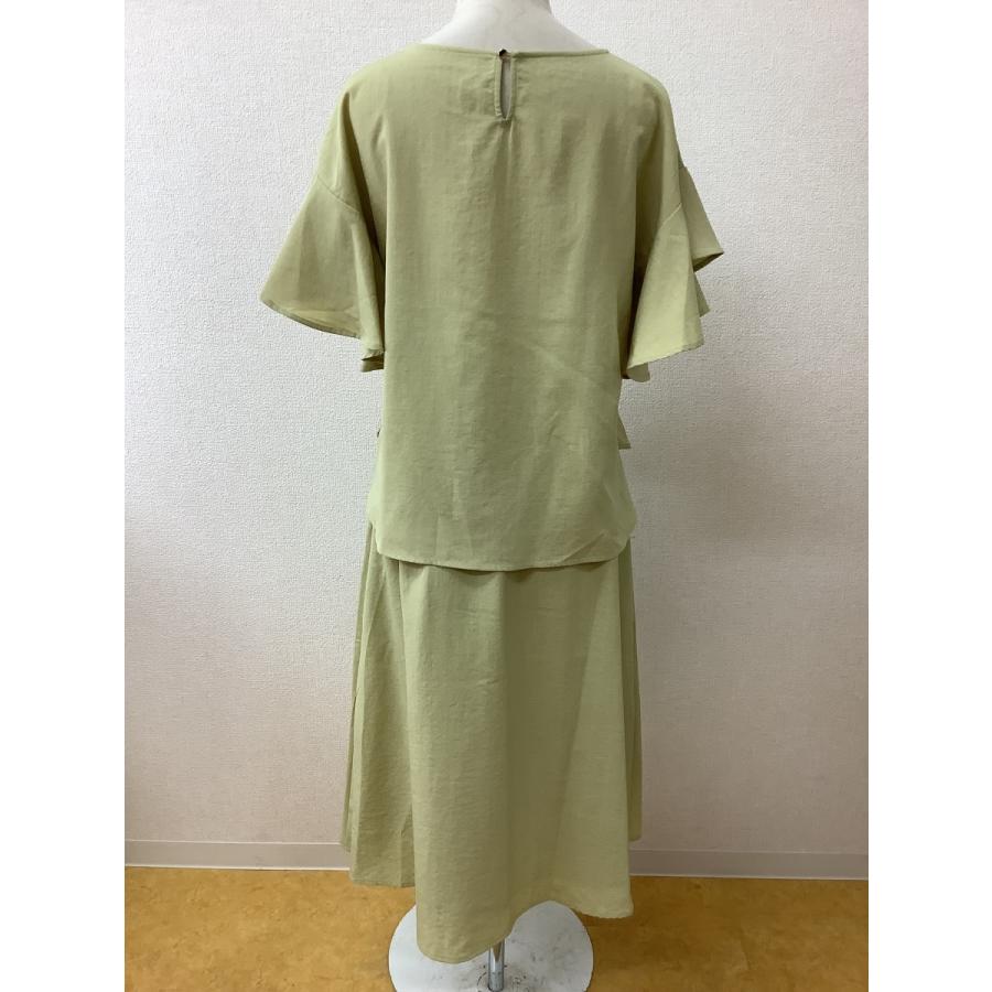 クードシャンス (C DE C)　タグ付き未使用 定価24200円 薄うぐいす色セットアップ サイズトップス38/M スカート40/L_3