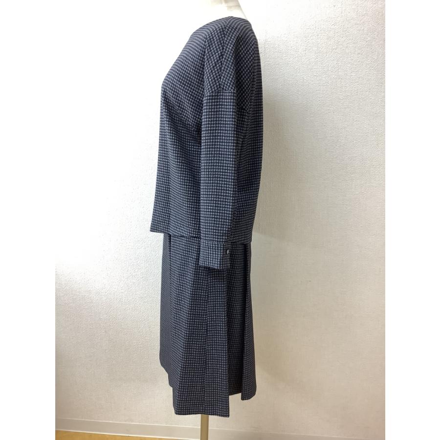 アンタイトル (UNTITLED)　タグ付き未使用 定価37000円 グレー千鳥格子 カットソーセットアップ サイズトップス1 スカート2_1