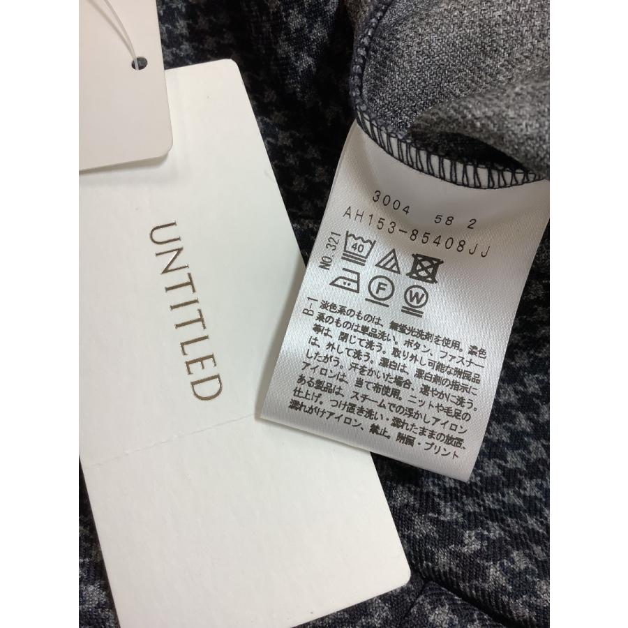 アンタイトル (UNTITLED)　タグ付き未使用 定価37000円 グレー千鳥格子 カットソーセットアップ サイズトップス1 スカート2_6