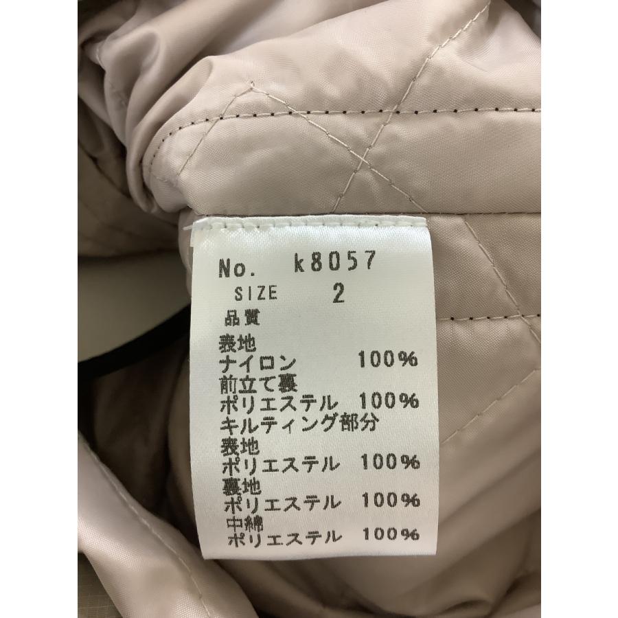 irise イリゼ　異素材組み合わせコート 薄グリーン生地とベージュキルティング サイズ2_8