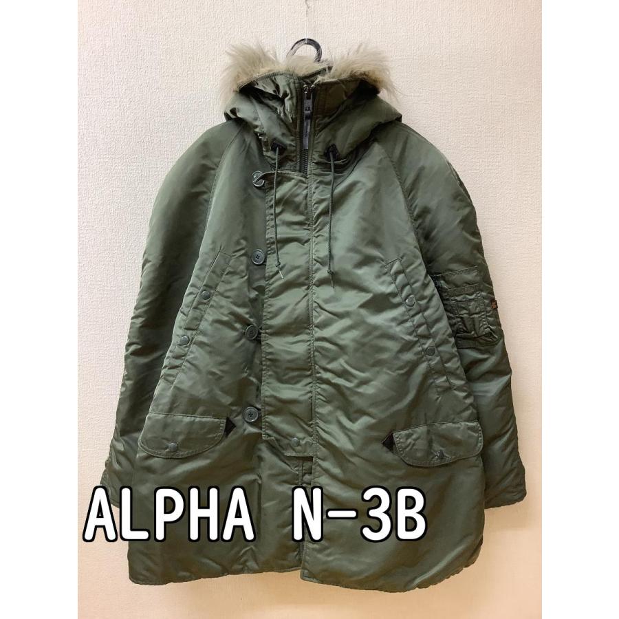 アルファ (ALPHA) メンズ、N-3B フライトジャケット サイズLARGE