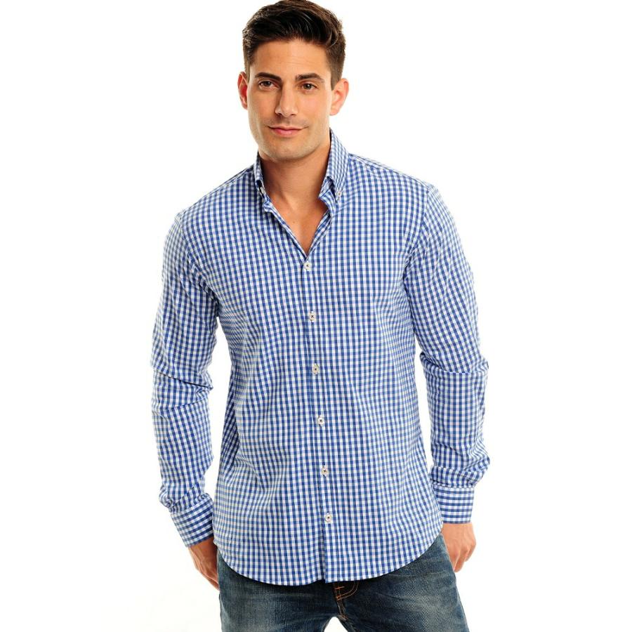 ✨新品未使用✨MADISONBLUE阪急HAMPTONギンガムチェック長袖シャツ レディース》長袖ギンガムチェックシャツ（抗菌防臭）(SASARI)[SA-4011