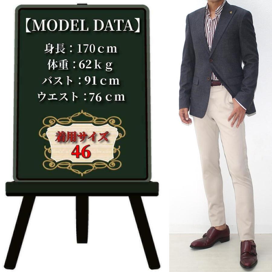 テーラードジャケット メンズ ブレザー ネイビー/チェック 秋/冬