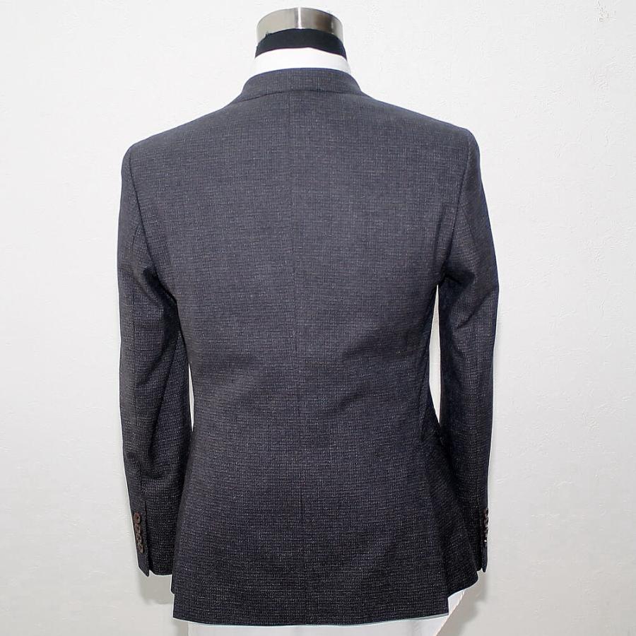 テーラードジャケット メンズ ブレザー ネイビー/チェック 秋/冬