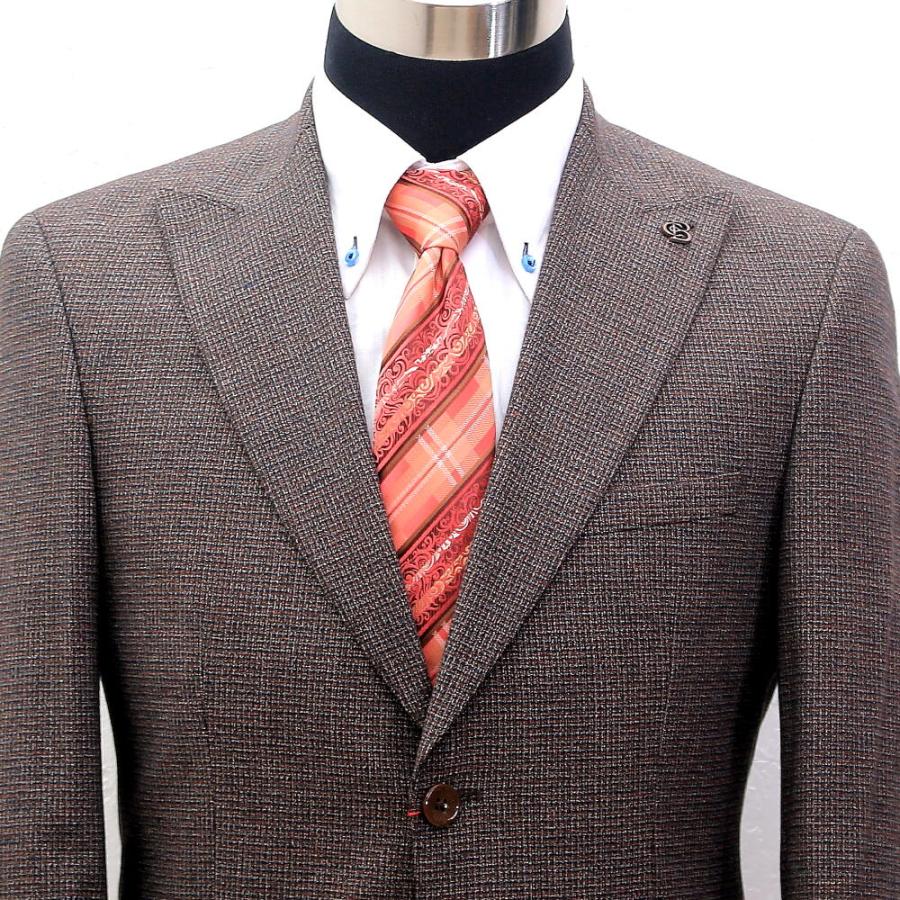 テーラードジャケット メンズ ブレザー ネイビー/チェック 秋/冬