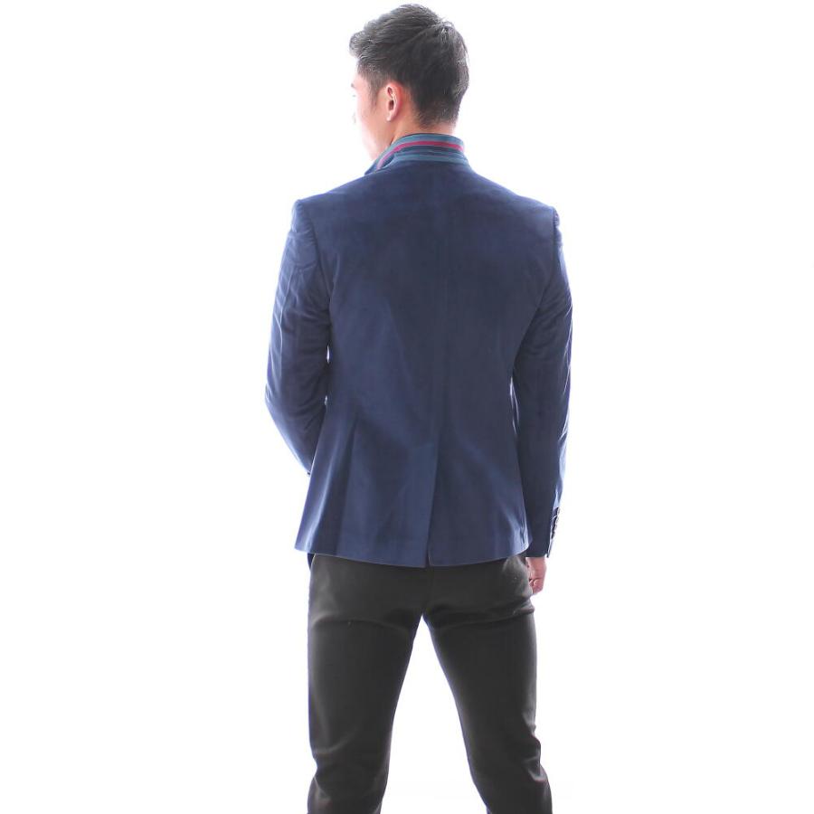 テーラードジャケット メンズ 秋 冬 ベロア 別珍 ベルベット ブレザー