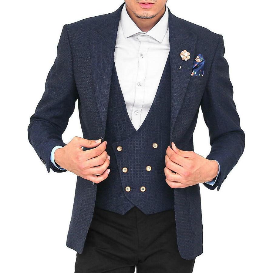 トゥモローランド 紺ジャケ ジャケパン用 48 テーラードジャケット ブレザー メンズ 紺 ネイビー ジャケパン