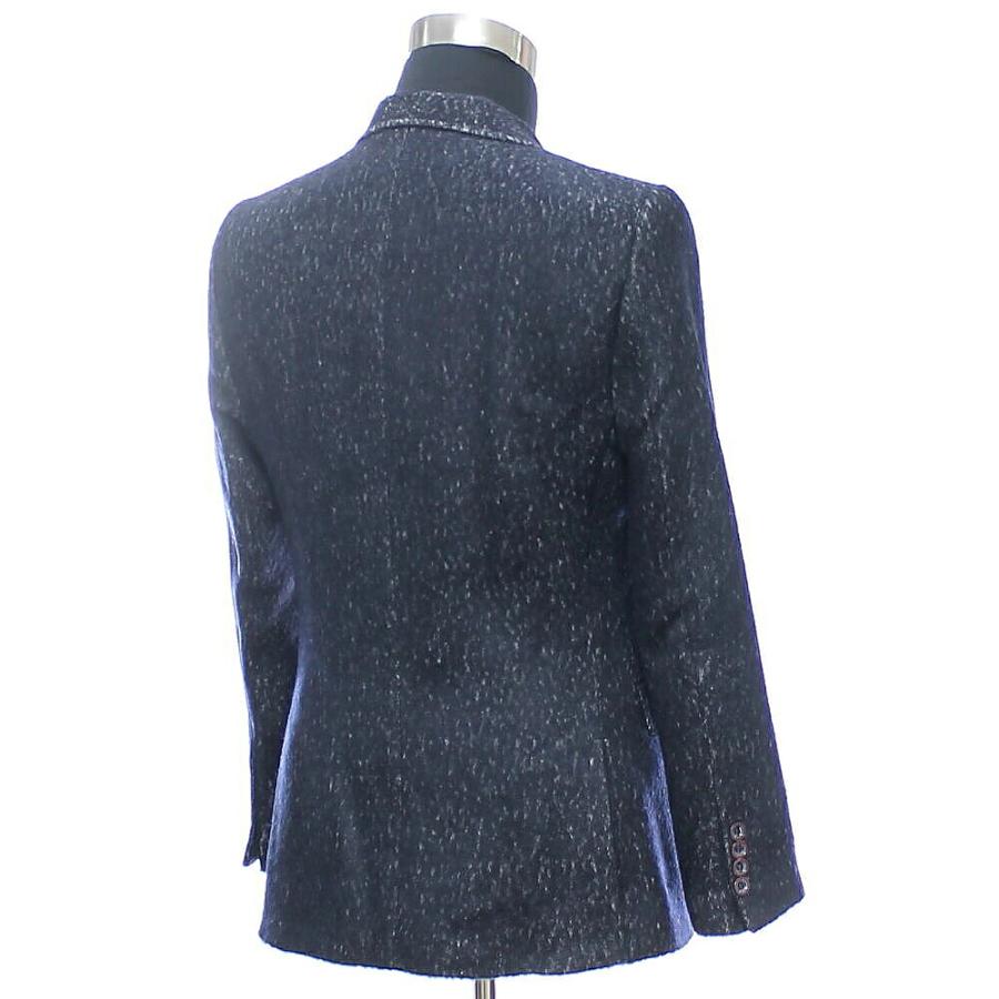 テーラードジャケット 冬 ブレザー メンズ 紺 ピークドラペル ワイド