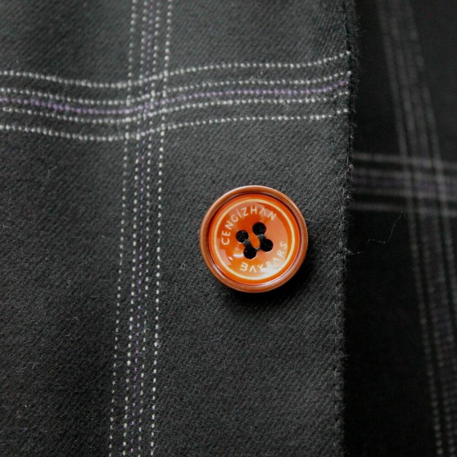 テーラードジャケット セットアップ 黒 チェック ブレザー ジレ メンズ