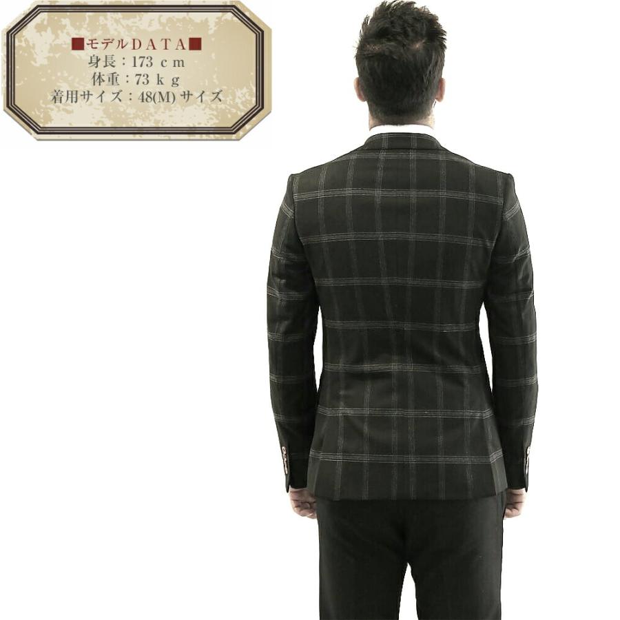 ピークドラペルチェックジャケット　ワイドレンジ　DAI着用 ピークドラペルチェックジャケット ワイドレンジ DAI着用