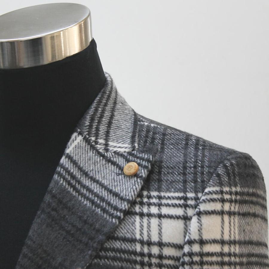 438ディーゼル チェスターコート チェック ウールコットン モノトーン