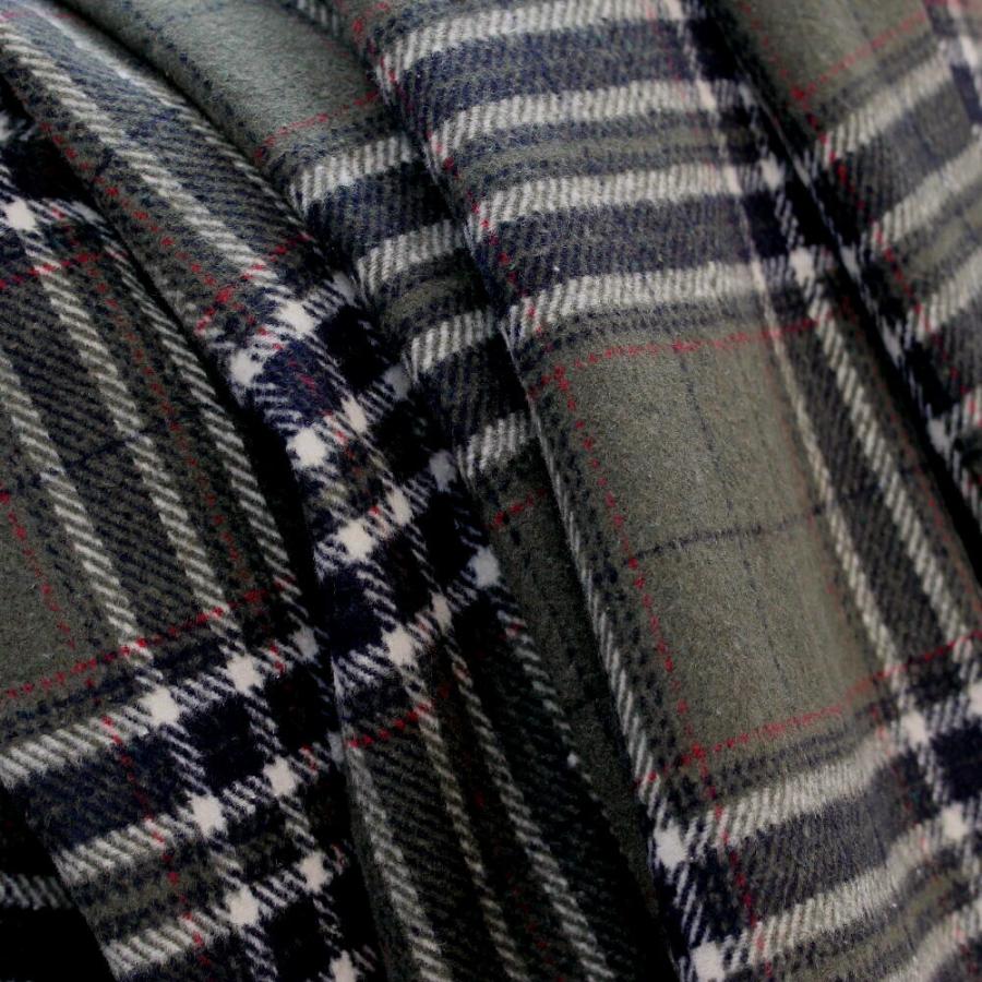 チェスターコート ハーフコート メンズ チェック 冬 ウール コットン