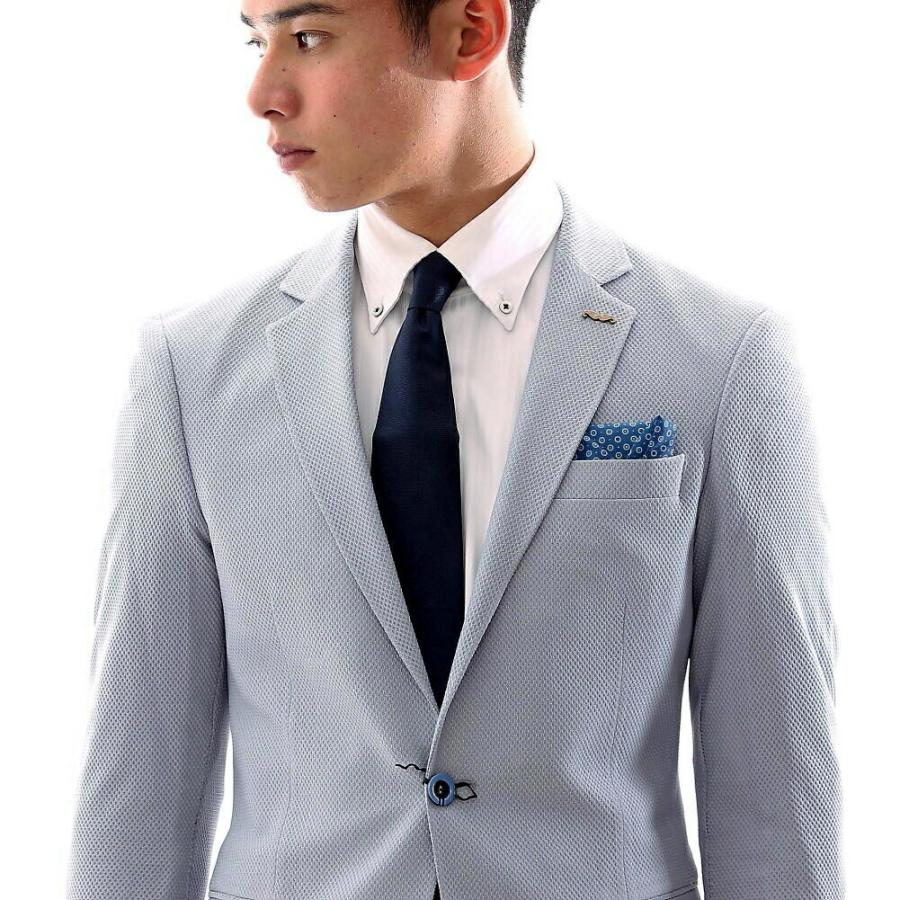 テーラードジャケット メンズ ブルー グレー ストレッチ ブレザー ジャケパン 大きいサイズも入荷 b Bin 1 Limitedヤフーショップ 通販 Yahoo ショッピング