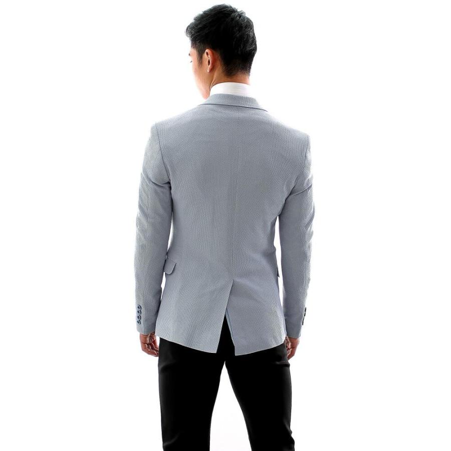 テーラードジャケット メンズ ブルー グレー ストレッチ ブレザー ジャケパン 大きいサイズも入荷 b Bin 1 Limitedヤフーショップ 通販 Yahoo ショッピング