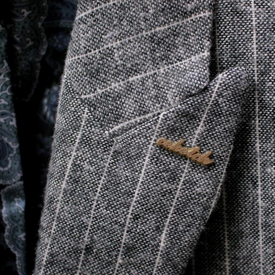 チェスターコート ハーフコート メンズ ストライプ 大きいサイズ