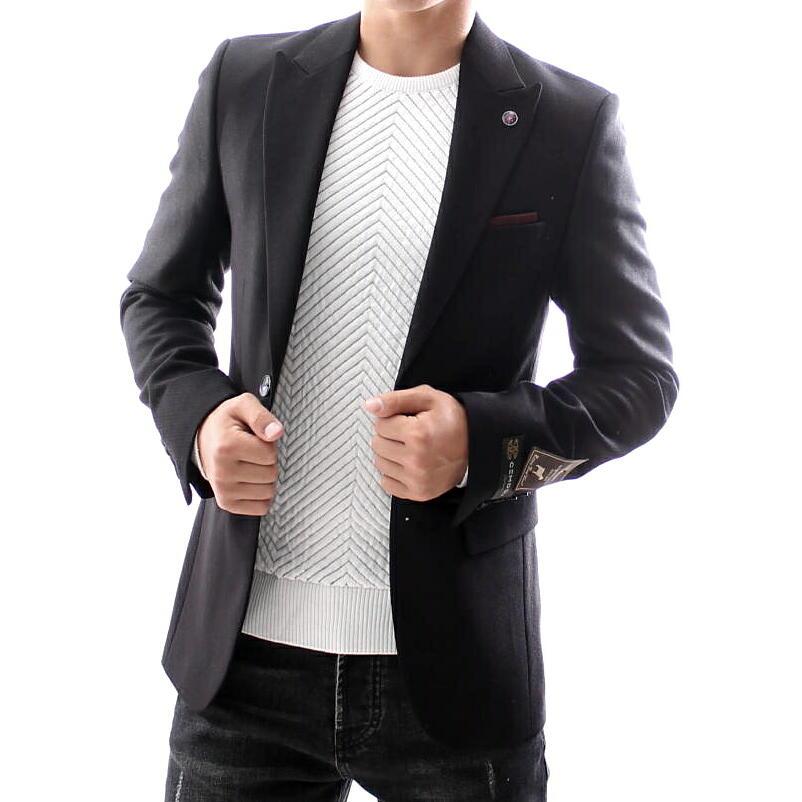 テーラードジャケット ブレザー メンズ 黒 ジャケパン 春秋冬 ウール 二つボタン ピークドラペル 小さいサイズ Ss Xs S Cemden4166 Daiya Kuro Bin 1 Limitedヤフーショップ 通販 Yahoo ショッピング