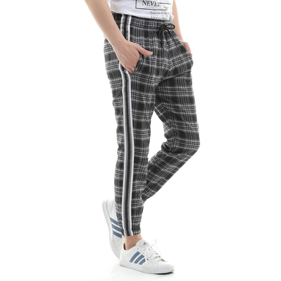 ジョガーパンツ イージーパンツ メンズ チェック パンツ 黒 サイドラインレギュラーフィット Crsm75 Bin 1 Limitedヤフーショップ 通販 Yahoo ショッピング