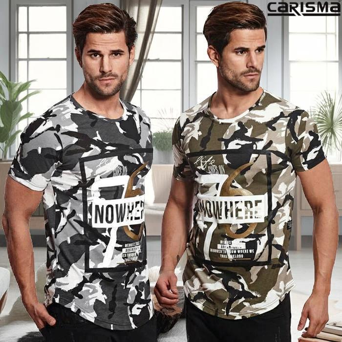 迷彩 Tシャツ メンズ 半袖 カモフラージュ黒 カーキ クルーネック