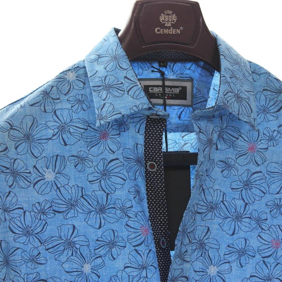 長袖シャツ 花柄 ストレッチ メンズ 青 ｓ Xxl 大きいサイズ きれいめ 着こなし 父の日 プレゼント Crsm84 Bin 1 Limitedヤフーショップ 通販 Yahoo ショッピング