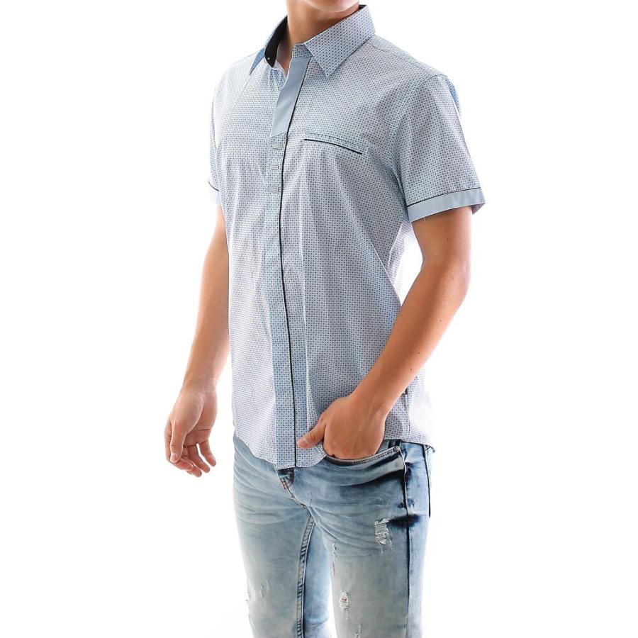 【新品同様】マッキントッシュ クールビズ 快適ジャージー素材 半袖シャツ M MEN ストレッチジャージー 半袖シャツ ディープマリン 071452020