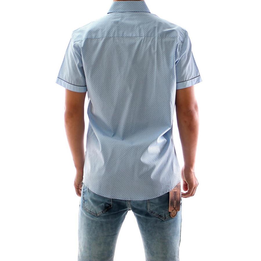 【新品同様】マッキントッシュ クールビズ 快適ジャージー素材 半袖シャツ M MEN ストレッチジャージー 半袖シャツ ディープマリン 071452020