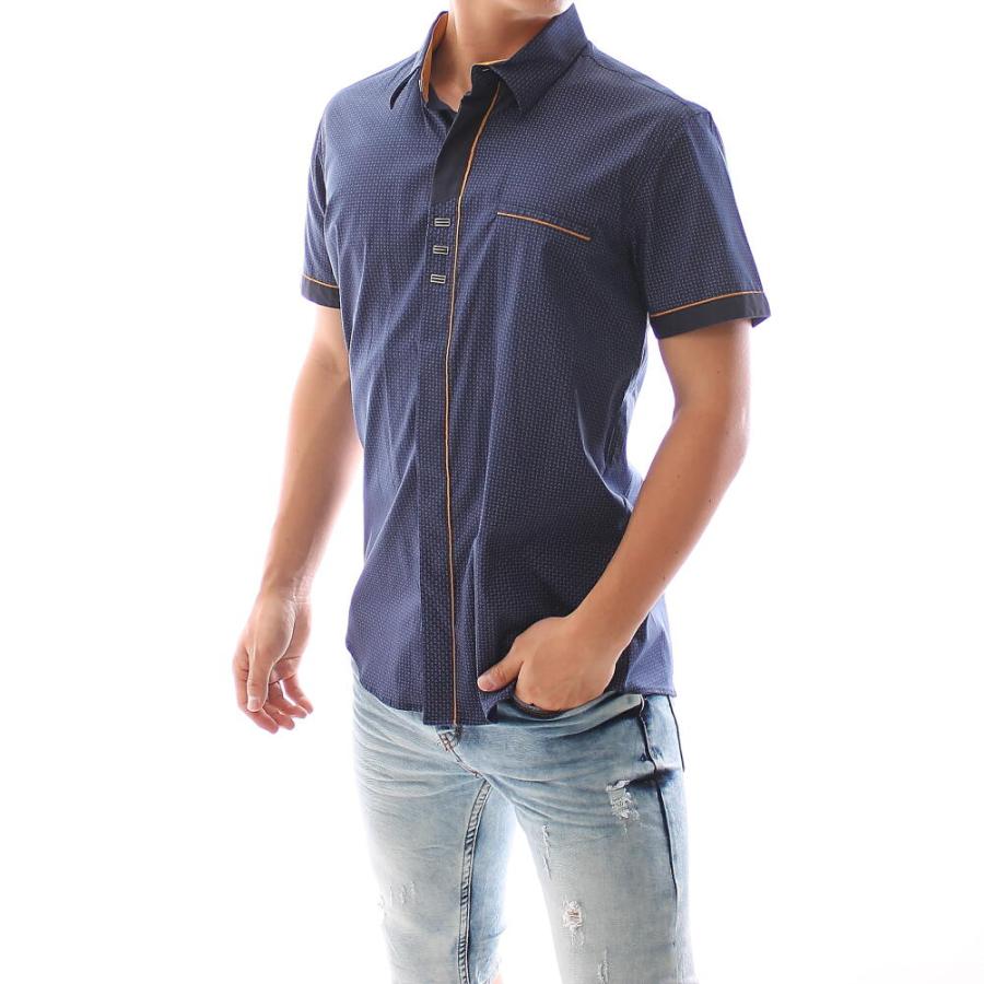 クールビズ 半袖シャツ ビジネス メンズ ストレッチ コットン