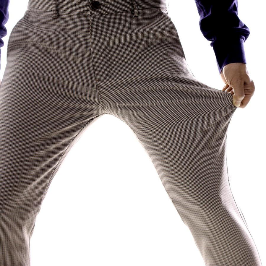 ジャックバニー 千鳥茶系ツイードパンツ2サイズ ジャックバニー 千鳥茶