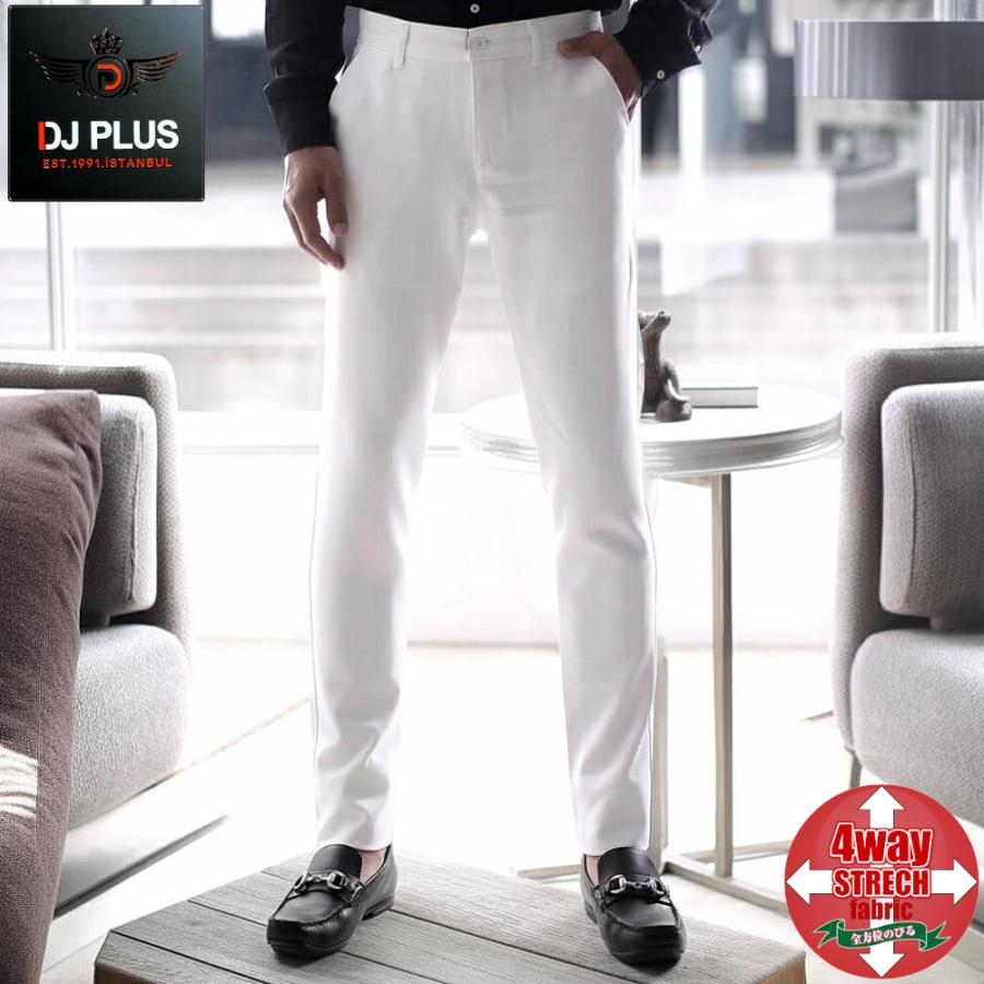 スラックス スキニー スリム パンツ ストレッチ メンズ 白 ホワイト 春 夏 秋 冬 ジャケパン 大きいサイズも入荷 ノータック 代 30代 40 代 50代 60代 70代 Dj4656 Bin 1 Limitedヤフーショップ 通販 Yahoo ショッピング