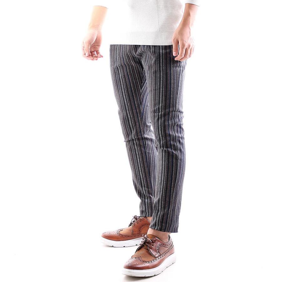 スキニー パンツ イージーパンツ スリム パンツ ストライプ メンズ ストレッチ スリム タイト 秋 冬 春 大きいサイズも入荷 Dj31 Bin 1 Limitedヤフーショップ 通販 Yahoo ショッピング