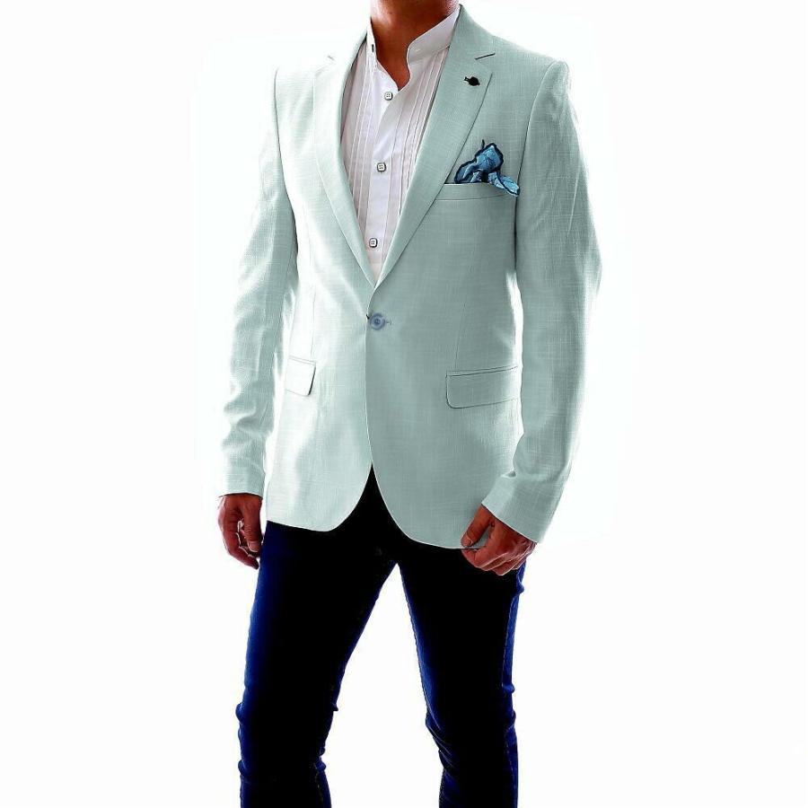 テーラードジャケット サマージャケット 水色 ブルー ブレザー メンズ 背抜き ビジネス ジャケット ジャケパン 大きいサイズも入荷 薄手 春夏 Efendi2107mizu Bin 1 Limitedヤフーショップ 通販 Yahoo ショッピング