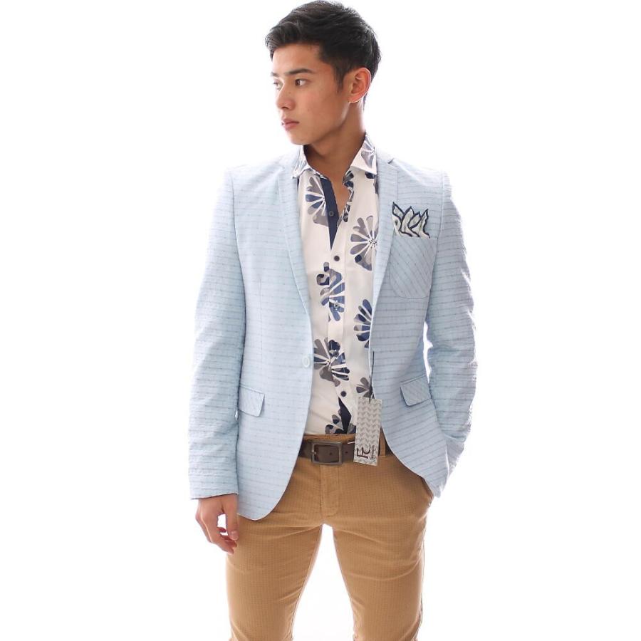 テーラードジャケット ブレザー メンズ ブルー 水色 青 ブレザー 春夏 タイト 細身 Fc Sakko300 Bin 1 Limitedヤフーショップ 通販 Yahoo ショッピング