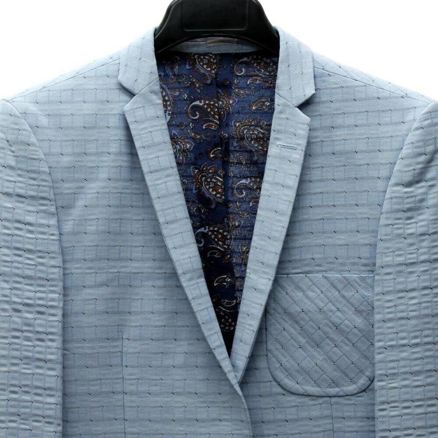 テーラードジャケット ブレザー メンズ ブルー 水色 青 ブレザー 春夏 タイト 細身 Fc Sakko300 Bin 1 Limitedヤフーショップ 通販 Yahoo ショッピング