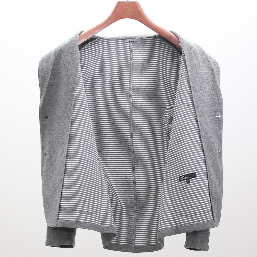 テーラードジャケット セットアップスーツ対応 ライトグレー メンズ