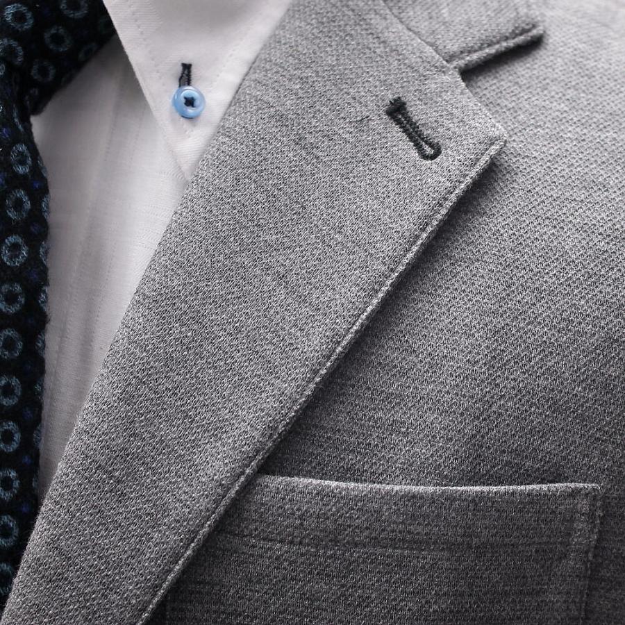 テーラードジャケット セットアップスーツ対応 ライトグレー メンズ