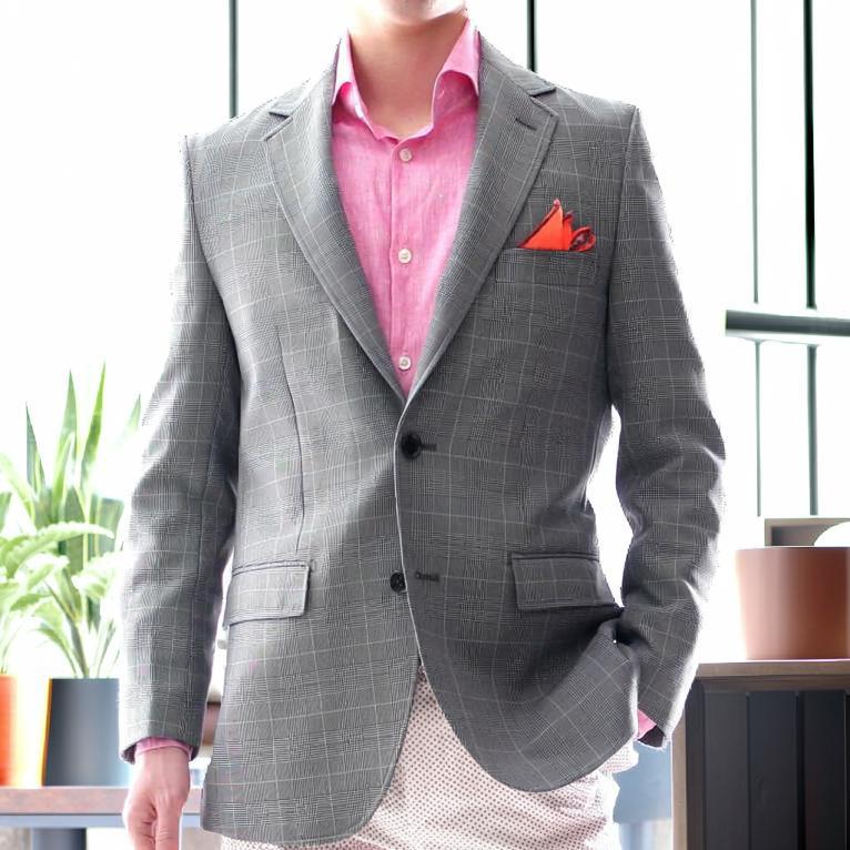 LARDINI グレー系 チェック ビジネスジャケット 楽天市場】ラルディーニ グレンチェックの通販