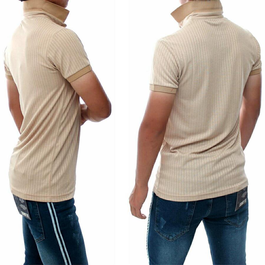 ポロシャツ 半袖 ストライプ メンズ S〜XXL 大きいサイズも