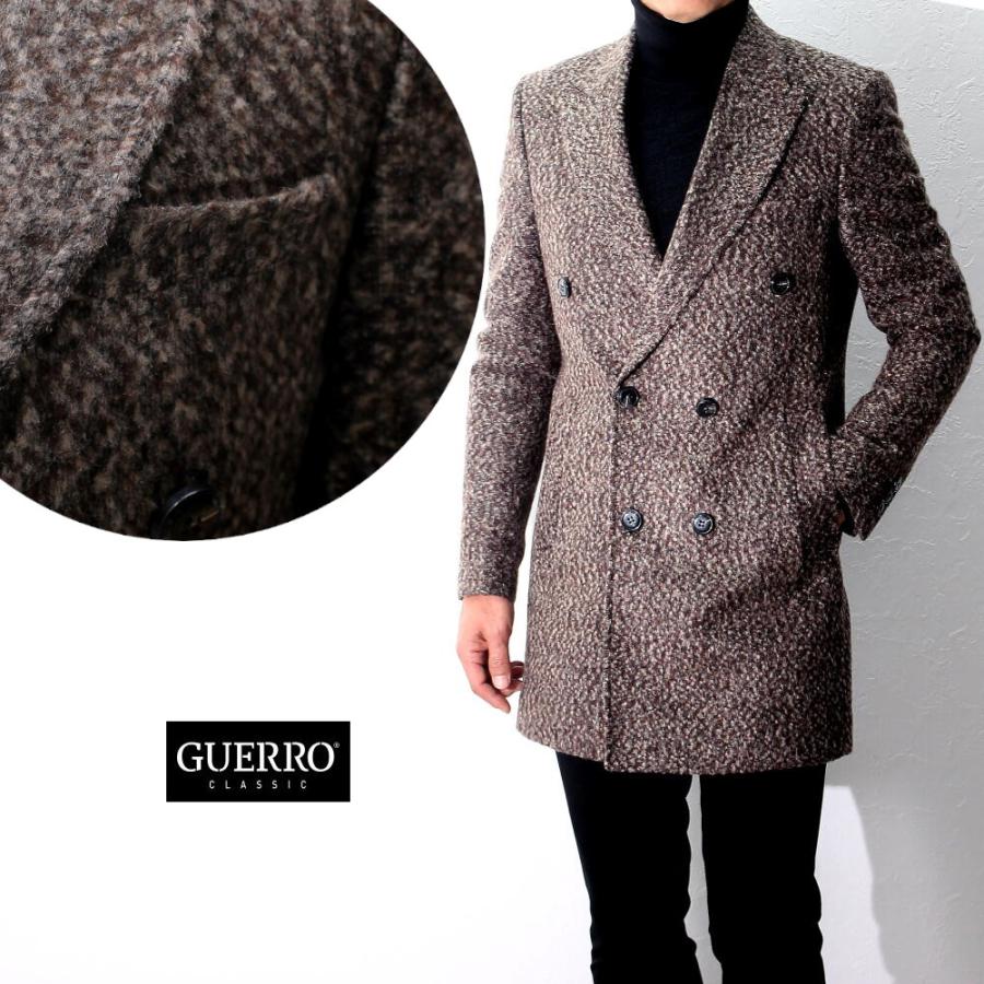 チェスターコート ダブル ハーフコート 秋 冬 茶 ウール メンズ Xxxlまで 大きいサイズも入荷 タイト 細身 ピークドラペル Guerro1381cha Bin 1 Limitedヤフーショップ 通販 Yahoo ショッピング