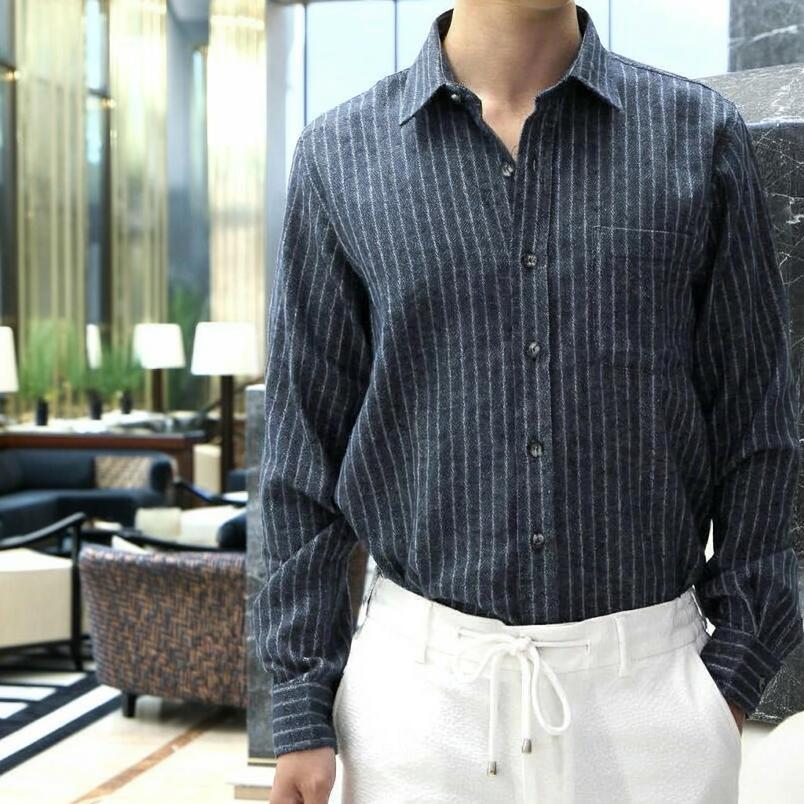 oproject ストライプ長袖シャツ ネイビー oproject ストライプ長袖シャツ ネイビー 2025年最新】O project