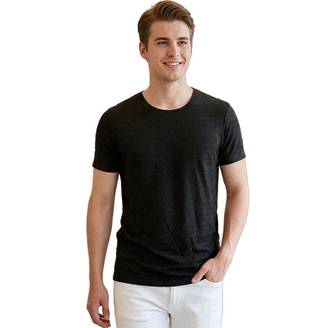 Tシャツ 半袖 カットソー ストレッチ スポーティー素材 メンズ きれい