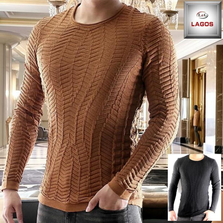 薄手のニット セーター メンズ クルーネック 薄地 薄手 大きいサイズも入荷 春 秋 冬 コットン 大注目