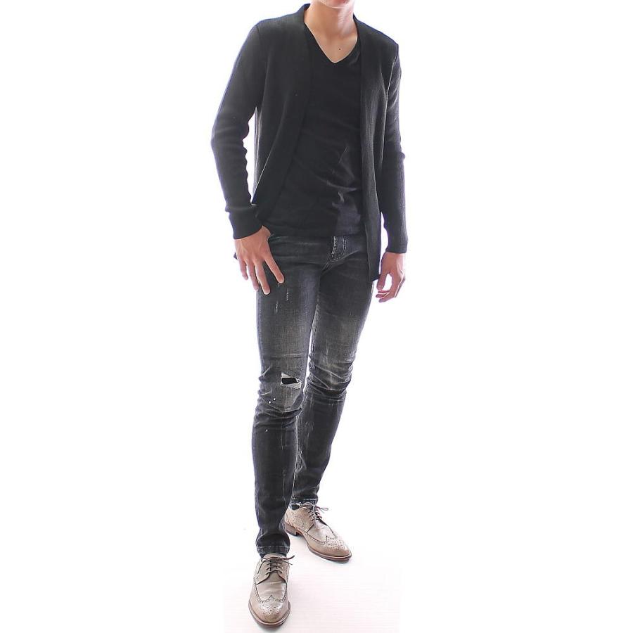 ロングカーディガン メンズ 厚手 ニット セーター 黒 白 グレー 秋 冬 Lagos2398 Bin 1 Limitedヤフーショップ 通販 Yahoo ショッピング