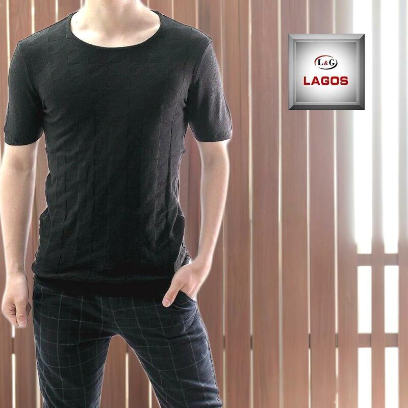 SEVEN TEN ブラックニットセーター 半袖 40％off】クロシェショートスリーブニット(ブラック) - seventen