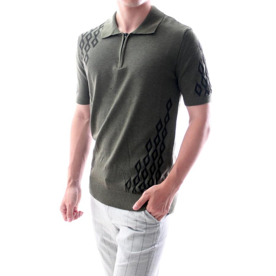 PRADA グレー ニットポロシャツ 半袖 ニットポロシャツ｜グレー