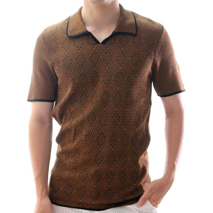 少し難あり ゼニア 半袖 ニットポロ 50 ポロシャツ 少し難あり ゼニア 半袖 ニットポロ 50 ポロシャツ