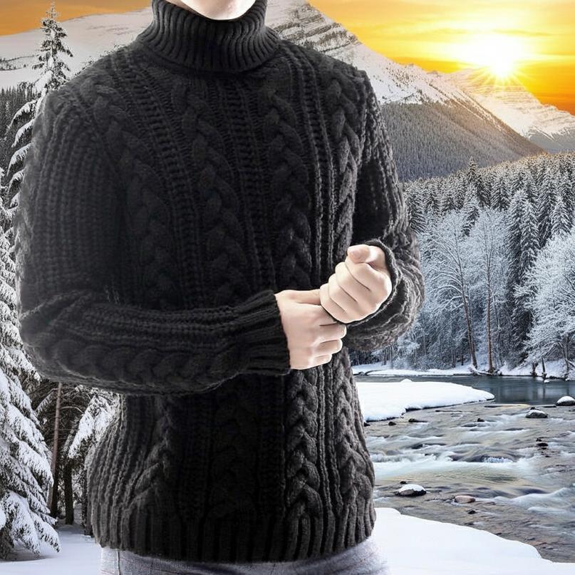 タートルネック ニット ハイネック ケーブル編み ざっくりローゲージ