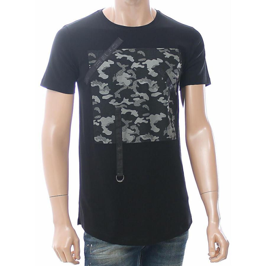 美品　TFW49 迷彩柄 ストレッチ 半袖Tシャツ 黒 Mサイズ junhashimoto - 美品 TFW49 迷彩柄 ストレッチ 半袖Tシャツ 黒 Mサイズ