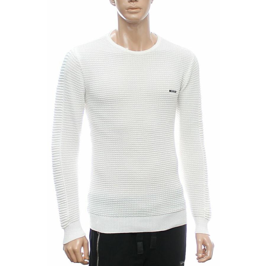 薄手のニット セーター メンズ クルーネック 薄地 白グレー コットンニット 春 秋冬 Lcr1545 Bin 1 Limitedヤフーショップ 通販 Yahoo ショッピング