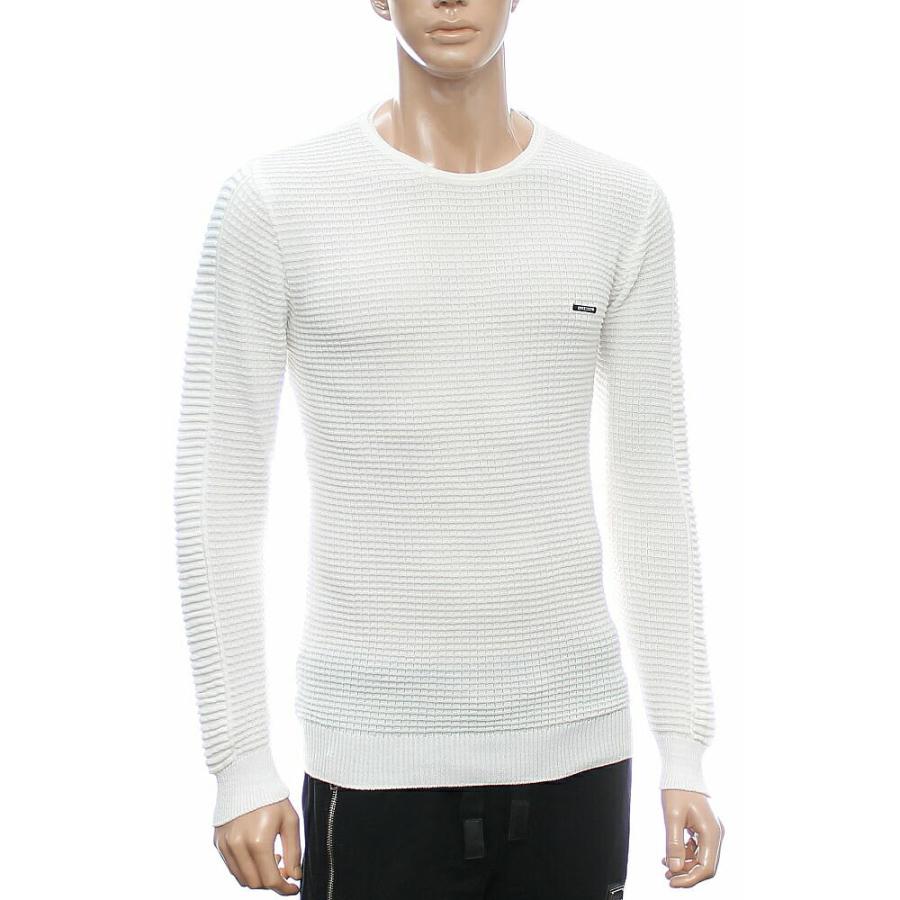 薄手のニット セーター メンズ クルーネック 薄地 白グレー コットンニット 春 秋冬 Lcr1545 Bin 1 Limitedヤフーショップ 通販 Yahoo ショッピング