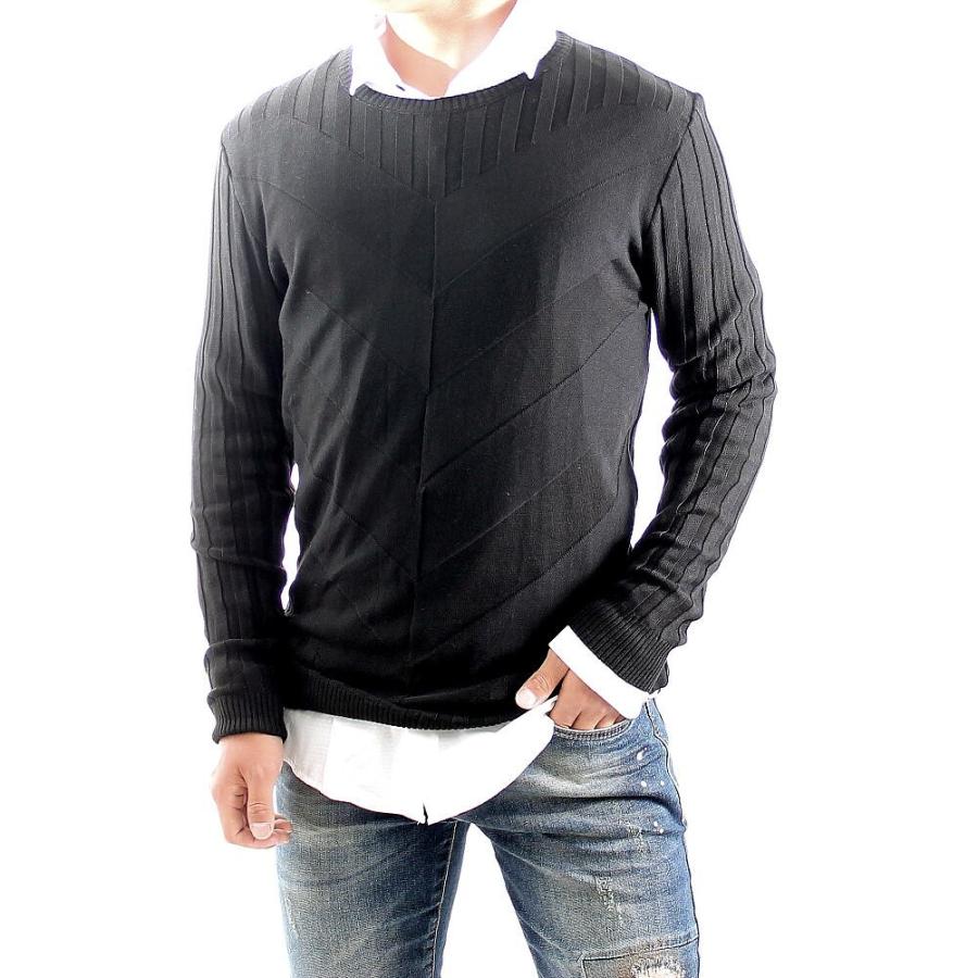 薄手のニット セーター メンズ Vモチーフ 薄地 コットン ニット 春 秋 冬 白 黒 紺 グレー Lcr1680 Bin 1 Limitedヤフーショップ 通販 Yahoo ショッピング