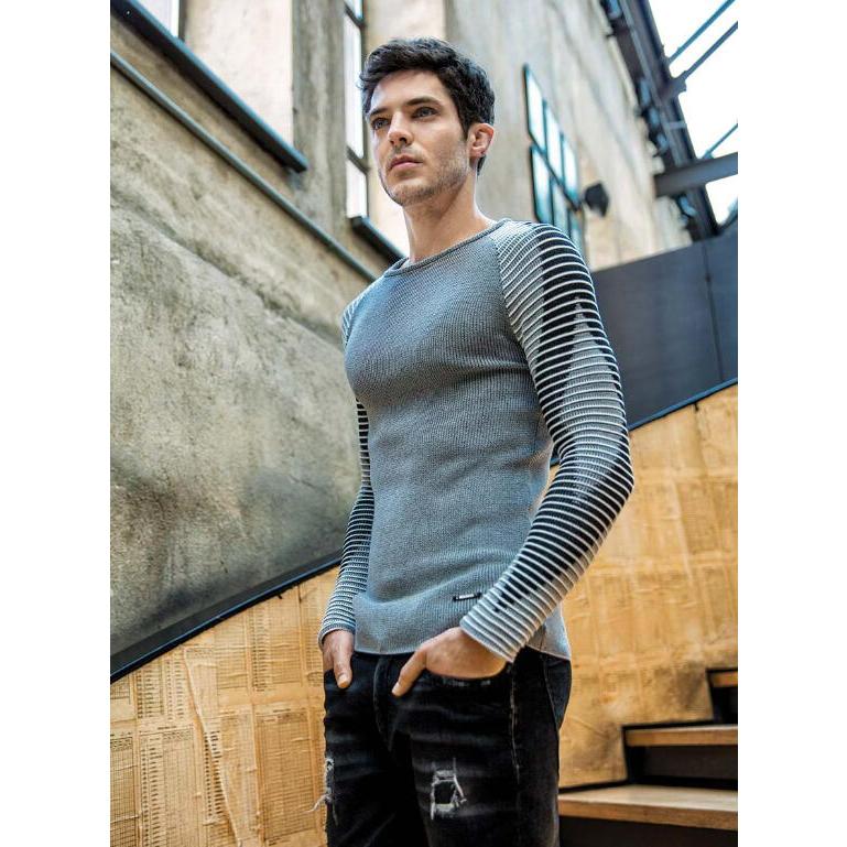 薄手のニット セーター メンズ タイト 薄手 薄地 クルーネック コットンセーター 春 秋 冬 Lcr10 Bin 1 Limitedヤフーショップ 通販 Yahoo ショッピング